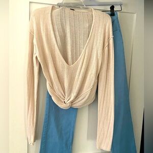 Free People Twist front Sweater